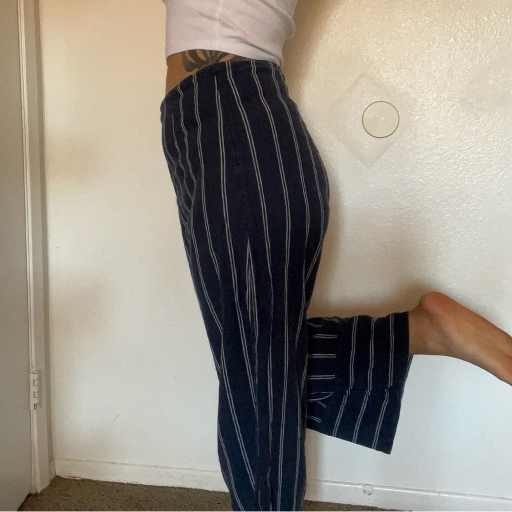 Roxy High Waisted Wide Leg Linen Pants